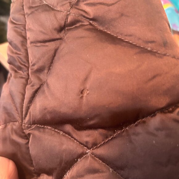 The North Face 550 Goose Down Brown Puffer Jacket Girls L - Picture 7 of 11